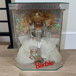 Vintage 1992 Special Edition Happy Holidays Barbie